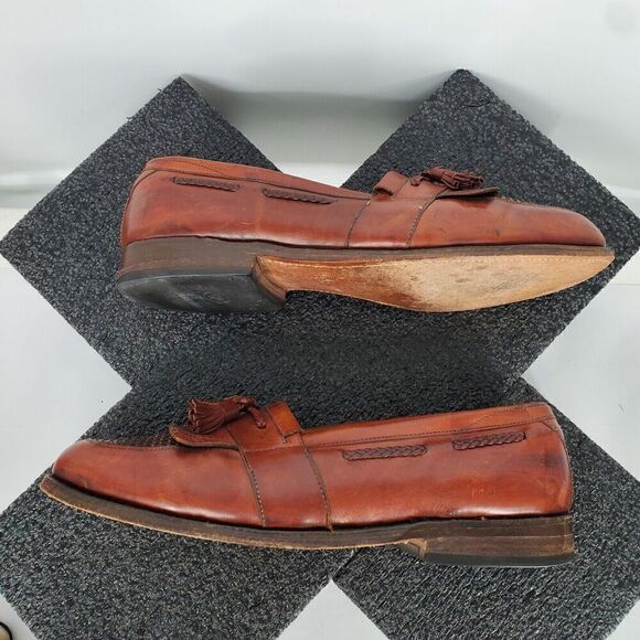 Allen Edmonds Cody Tassel Kiltie Loafers Shoes Leather Slip On Sz 11.5 D Brown - Picture 7 of 14